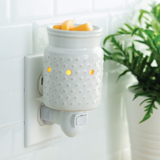 Pluggable Tart Warmer - White Hobnail