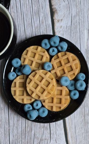 Blueberry Waffle Wax Melt Kitchen Scented Home Fragrance Gift Mothers Day Gift Teacher Gift Birthday Gift Sweet Morning Breakfast Scent Foodie Housewarming Gift