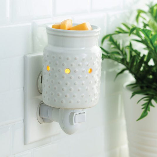 Pluggable Tart Warmer - White Hobnail