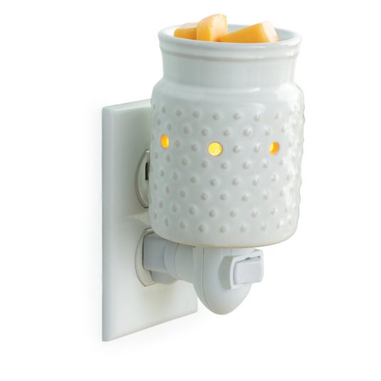 Pluggable Tart Warmer - White Hobnail